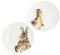 Portmeirion Home & Gifts Wrendale Coupe Plates Set of 2 (Bunny & Duckling), Multicolour (WND3994-XW)