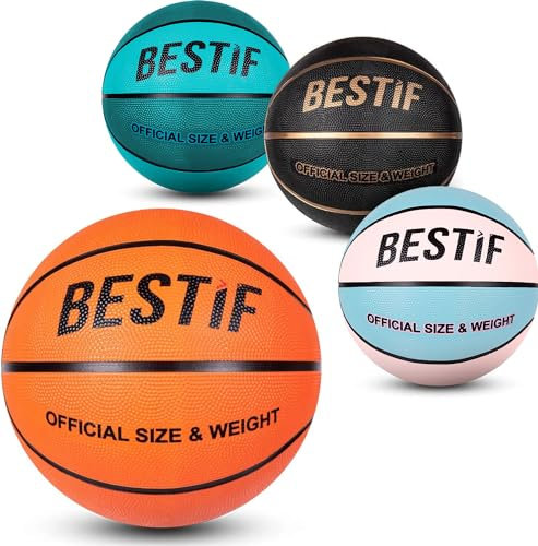 BESTIF Basketball Größe 5/7 Ball für Kinder Erwachsene Basketbälle NBA Training | Bälle für Indoor und Outdoor (5, Orange)