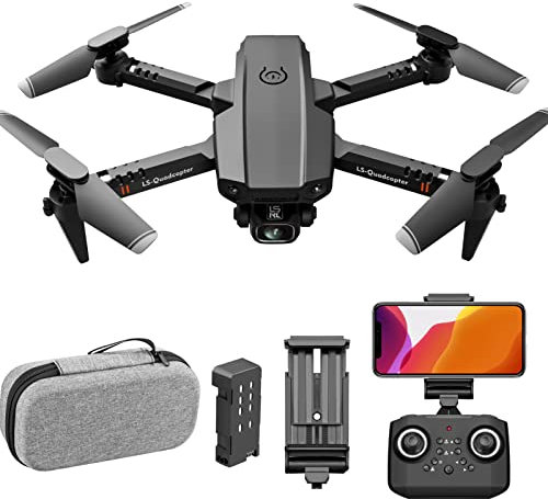 CJGKDJS Mini Drone con Doppia Fotocamera 4k, Video Drone per Adulti, giroscopio a Sei Assi, modalità Senza Testa, Trasmissione di Immagini HD, Volo della traiettoria, Ritorno a Una Chiave, Hover del