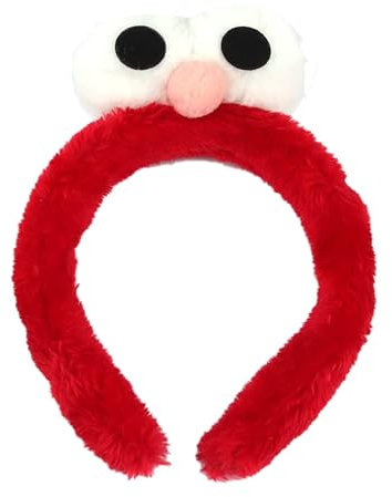 Diadema para el cabello con ojos grandes exagerados, accesorios para el cabello, regalo para niña, accesorios para el cabello (bola redonda nariz roja)