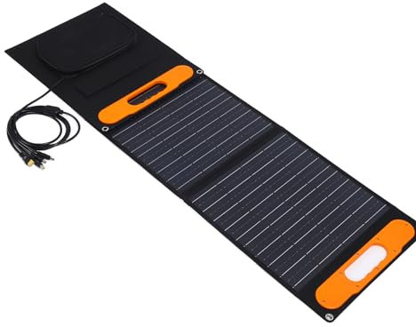 Tragbares Solarpanel – Hocheffizient, Wasserdicht, Staubdicht – XT60-Adapter – Solarmodule, Faltbares Solarpanel, Solarheizung Für Gewächshaus, 100 W, 18 V, 5,5 A