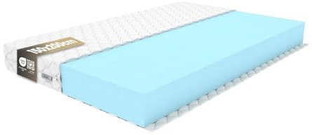 REM-Sen Matratze 150x200cm Höhe 10 cm Härtegrad 4 (H4) aus elastischem Polyurethanschaum mit Komfortschaum und Dreilagige Membranhülle, Matratze für Kinder, Erwachsene Öko-Tex Zertifiziert