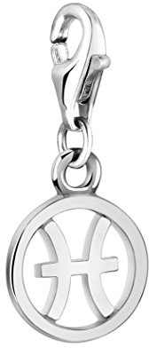 Nenalina plata charm colgante signo zodiacal piscis para collares y pulseras para mujer 713292-000