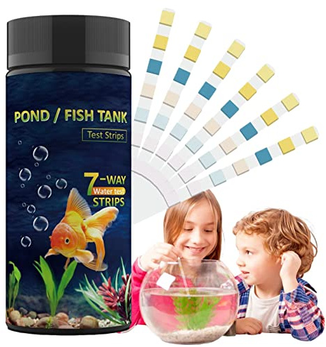 Aquarium Test Strips | 7-Way Aquarium Testing Kit for Freshwater Saltwater,Spa Testing Strips for Hot Tubs Tester Kit, Ph, Alkalinity, Chlorine, Carbonate, Hardness
