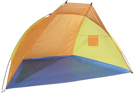 Strandmuschel mit Fiberglasgestänge 220x115x115cm 62006