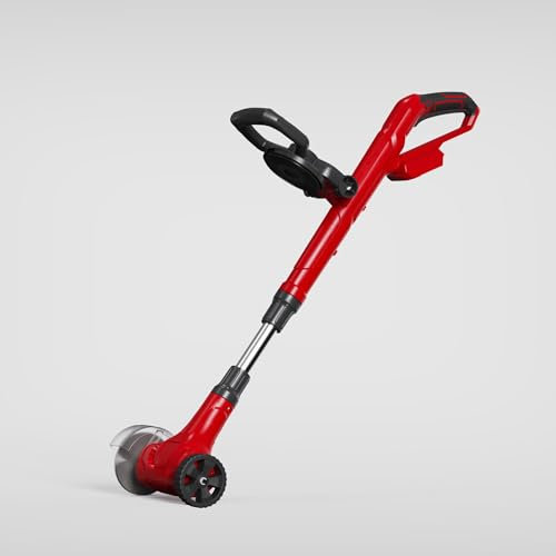 Taskstar Limpiador de juntas eléctrico de edición profesional con 2 baterías de 4000 mAh, 3 cepillos de acero y 1 cepillo de nailon, rodillo guía, mango telescópico impermeable, limpiador de juntas