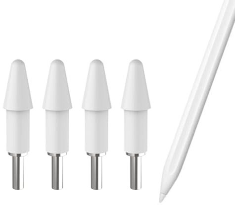 4 pezzi punta di ricambio, compatibile con Xiaomi Smart Pen (2a generazione), penna stilo, punte di ricambio, tocco nibs, piacevole sensazione di scrittura, tappo penna di ricambio per tablet Stylus