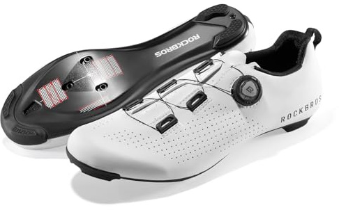 ROCKBROS Cycling Shoes Men Women T500 Carbon Road Bike Shoes Compatible with SPD-SL/KEO Cleats for Racing & Training