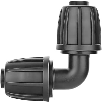 Qrity Conectores Codo Riego por Goteo, 1 Piezas 16mm de Codo de Púas