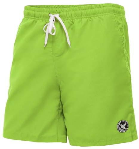 Ladeheid Bañador Hombre, Short de Natación con Secado Rápido, Forro de Malla Interior, Pantalón Corto con Bolsillos Laterales y Traseros, Cintura Elástica Ajustable LA40-129 (Verde Claro, L)