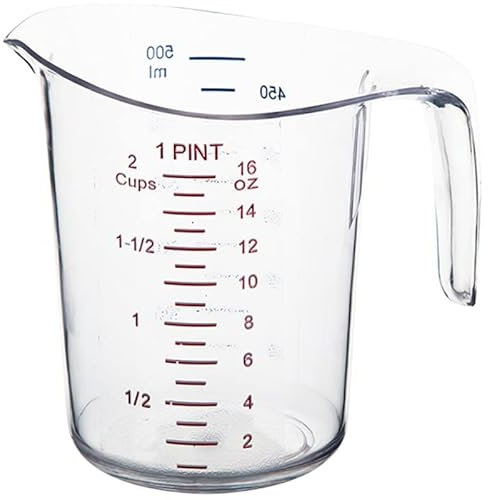 Stalwart DA-MC1 Polycarbonate Measuring Jug 0.5 Litre Heavy Duty