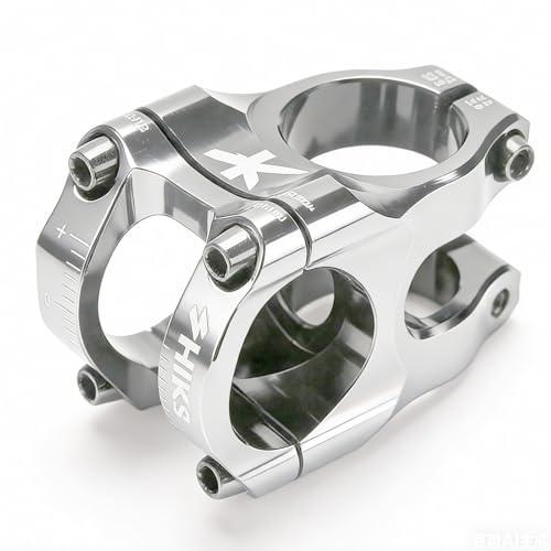 Cyclesavvy Bike Stem Mountain Bike Stem Short Handlebar Stem for Most Bicycle 35mm Short MTB Ultra-Light CNC Aluminum Alloy 31.8 * 28.6mm (Sliver)