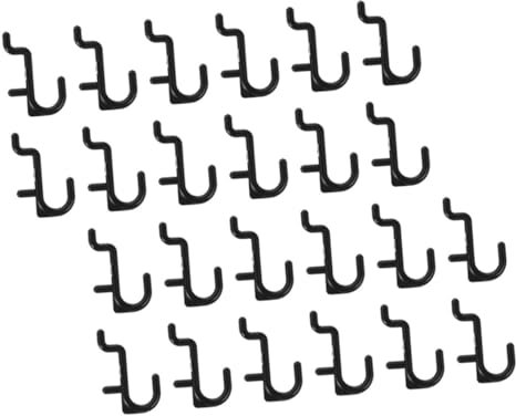 DECOMELODY 40piezas Gancho Para Tablero Perforado Plástico Para Garaje y Pared Para Colgar Herramientas y Organizar Almacenes
