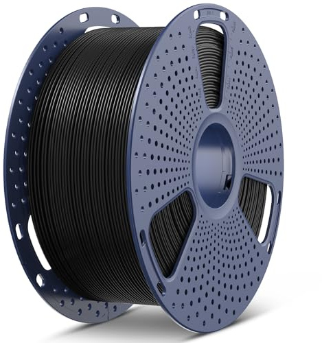 SUNLU PLA High Speed Filament 1.75mm 3KG, Schnell Drucken bis 600mm/s, Großspule für Lange Drucke, Maßgenauigkeit ±0.02mm, 3kg Spule Schwarz
