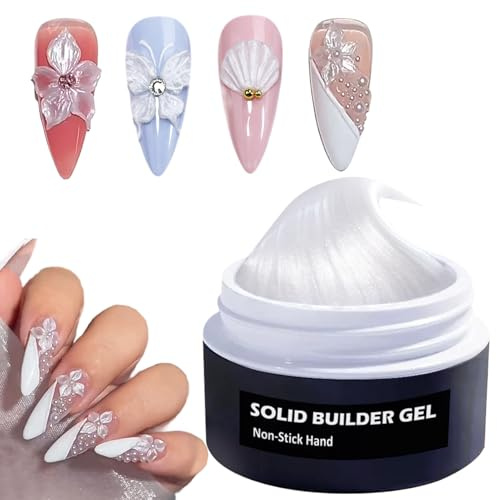 Gel durcissant pour ongles, gel de modelage non adhésif, solution épaississante pour salon de manucure, quotidien, mariage, décoration de fête