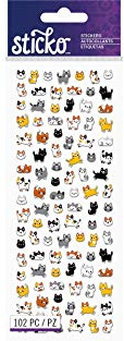 Sticko Tiny-Cat (102 Pieces) 8600075, Other