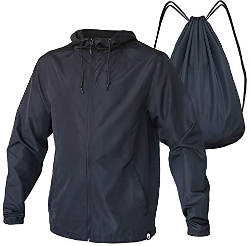 Quikflip 2-in-1 Reversible Backpack Jacket (As Seen on Shark Tank) Unisex Dryflip Windbreaker - Black