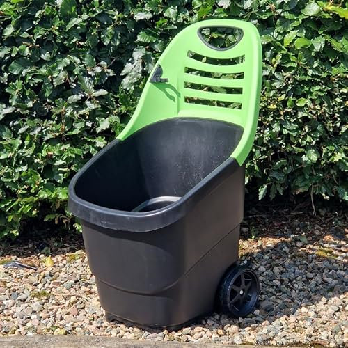65L Gardening Caddy | Strong, Lightweight, Wheeled Trolley, Great for Jobs around the Garden | MAX 50KG | UV and Weather Proof Material | Plastic Wheel Barrow Easily Haul Leaves, Firewood and More!