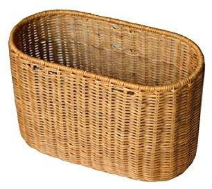 RS16 cesto in rattan intrecciato, porta mollette, portaoggetti per armadi, prodotto artigianale