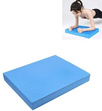 ZLXHDL Estera De Ejercicio Gruesa, TPE Almohadilla De Espuma De Entrenamiento De Equilibrio Soporte Plano Cojín Suave Ejercicio De Alto Rebote Estera De Yoga para Entrenamiento De Equilibrio(Azul)