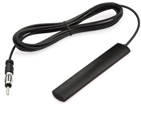 Car Antenna Car Stereo FM AM Radio Antenna Car Adhesive Mount Hidden Patch Antenna for Vehicle Truck SUV Car Stereo in Dash Head Unit CD Media Receiver Player Audio HD Radio Tuner Amplifier