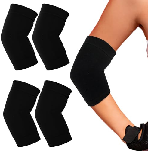 Sibba Elbow Compression Sleeve, 2 Pairs Arm Support Elbow Sleeves, Tennis Elbow Compression Support Sleeve, Elbow sleeve for weightlifting, Elbow Pads for Sports Protection And Pain Relief