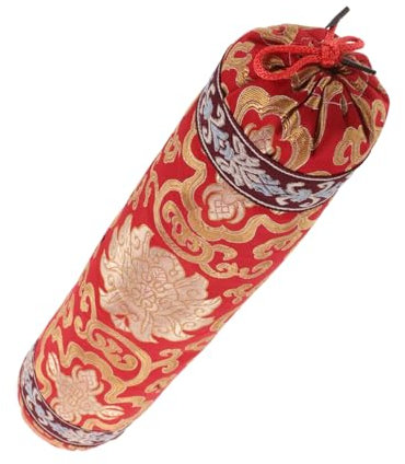 SKISUNO Orientalisches Kissen Aus Chinesischem Jacquard Traditionelles Design Für Sofa Und Bett Dekoratives Nackenstützkissen Mit Buchweizenschalenfüllung