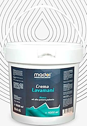 PASTA Lavamani Professionale, CREMA Bianca ad Alto Potere Pulente, 4000ml madol SCRAM