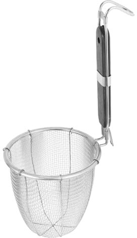 SOLUSTRE 2 Pezzi Cestello bollente per noodle kitchen drain basket Cestello drenante per cucina colino acciaio setaccio cestino setacci per tagliatelle setaccio da cucina di legno