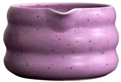 DimyFew Japanische Matcha Bowl Töpferware für Tee Utensil im Wohnbereich, Lila