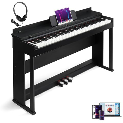 LALAHO 88-Key Weighted Digital Piano Hammer Action Piano Keyboard