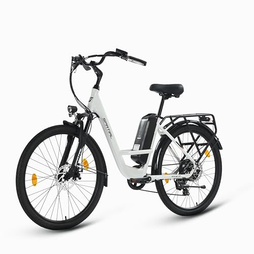 SPATIAL - Bicicletas eléctricas de 26 pulgadas para adultos, bicicleta de montaña con pantalla LCD, batería extraíble de 36 V 13 AH de 250 W de motor potente, desviador de 7 velocidades de 74 km de