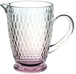 Villeroy & Boch – Boston Pearl Glass jug, Multicoloured Shimmering, Dishwasher-Safe, jug for Water & Drinks, Table jug, Coloured Glass, Crystal Glass