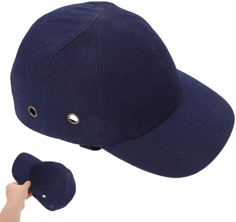 HINTRMENT Gorra de Béisbol Protectora Casco Duro Abs y Inserto de Eva, Ligera y Transpirable para Ciclismo y Skateboarding, Ajuste Cómodo para Hombres y Mujeres