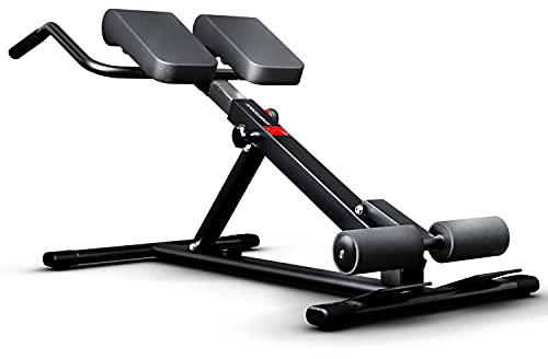 Sportstech BRT150 Entrenador de Espalda y Abdomen 6en1- ergonómico y Ajustable; Sistema único de Bloqueo y fácil de Plegar, diseño Antideslizante, Banco de Pesas + fijación de Pierna Adaptable