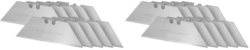 STANLEY 2-11-921, Hoja de cuchillo gama estandar 1992, Dispensador 10 hojas, Cuchilla Gruesa, Modelo Largo, Cuchilla Trapezoidal Grande Reversible 2 Puntas, Heavy Duty (Paquete de 2)