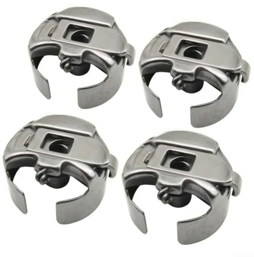 L Spulenkapseln für Stickerei Industrie Nähmaschine 4er Set Kompatibel mit Barudan, Tajima, SWF, Happy Machines