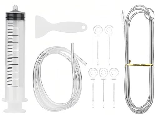 NJCXOLA Kit Pulizia Frigorifero, 9 Pezzi Kit di Pulizia del Foro di Scarico del Frigorifero Strumento di Draga del Frigorifero per Frigorifero Lavello Accessori Frigorifero