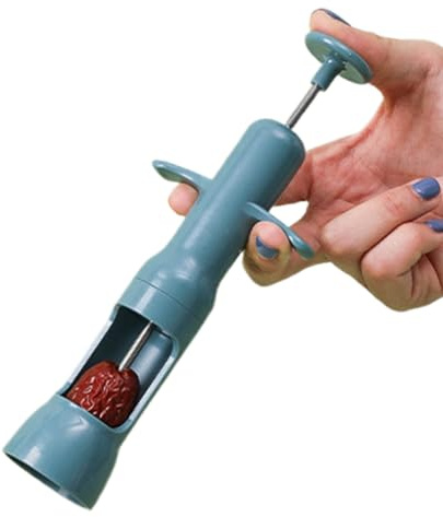 Sacacorazones De Cerezas - Deshuesador De Aceitunas Y Cerezas,Accesorio de Cocina Antideslizante para Deshuesar Ciruela, Espino, Azufaifa, Dátiles Rojos en Hogar, Restaurante, Pícnic