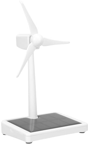 UPKOCH Éolienne Solaire à Monter Soi-Même Modèle de Moulin à Vent en Plastique d'Expérimentation Scientifique Éducative pour Garçon et Filles Kit DIY d'Énergie Solaire pour Apprentissage
