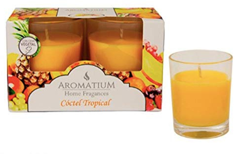 Aromatium Cup Candle AROM.COC.Tropical 2U, Multicoloured, 57 Gramos