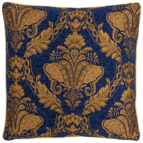 Paoletti Shiraz Cushion Cover, Navy, 45 x 45cm