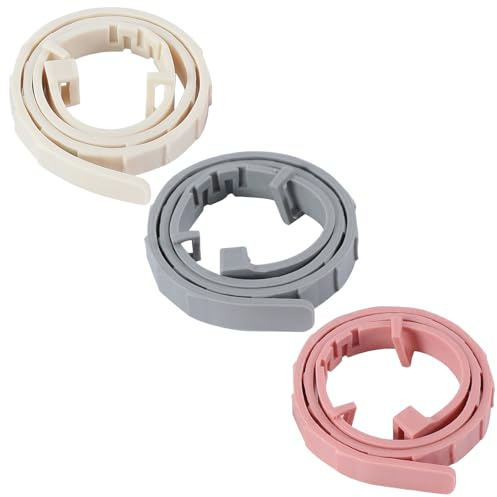 Collier Anti-puces pour Chiens,3pcs Collier Anti Puces pour Chat,Réglable Collier Antiparasitaire Chien,Collier Anti Puces Naturel,Protection Collier Anti Puces (Blanc + Gris + Rose, L)