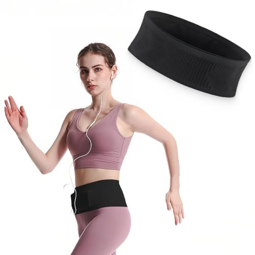 BDEPSTR Laufgürtel für Handy, Sportgürtel Lauftasche, Bauchtasche für Damen und Herren Gürteltasche, für Joggen, Fitness, Radfahren und Reisen