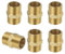 Flintronic 6PCS Mamelon laiton brut réduit double mâle G1/2, Raccord Male Male, Raccords en Laiton pour Tuyau Douche, Reducteur de Pression Eau, Groupe de Securite Chauffe Eau, Radiateur Eau Chaude