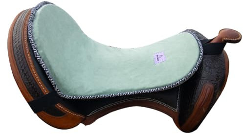 horzmetnex Trail Seat Saver Western Saddle Ride-On Pad with Cushion Bottom – Pressure Relief & Shock Absorption for Horse Back, Comfortable Long Trail Riding (Turquoise)