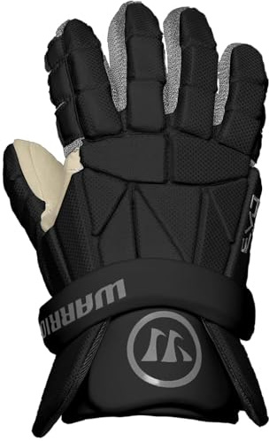 PG Sports Warrior Evo Lite Lacrosse Gloves, Black (14 X-Large)