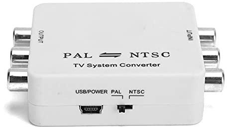 Generic Mini TV Converter HD PAL NTSC Converter för DVD VCD-spelare Inspelare Videokamera VCR DVR, Lättanvänd Kompositomvandlaradapter för Alla TV-system