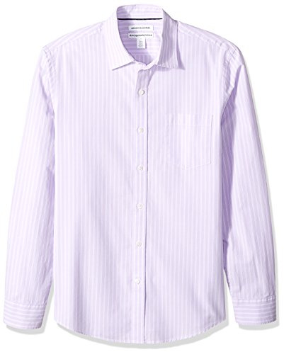 Amazon Essentials Men's Regular-Fit Long-Sleeve Casual Poplin Shirt