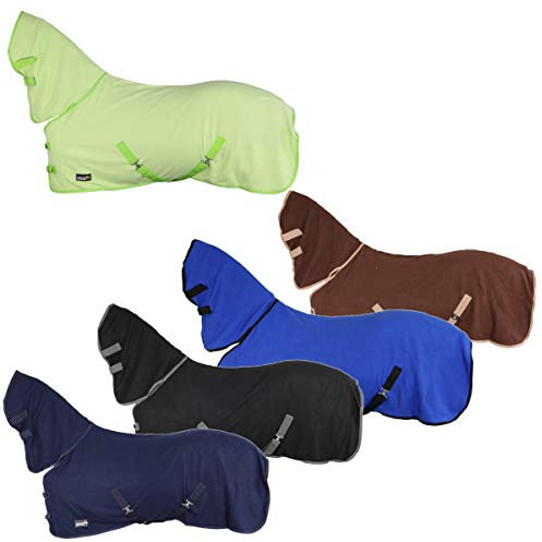 RL24 Abschwitzdecke mit Halsteil und Kreuzgurt (abnehmbar) BASICLINE hellgrün 145cm